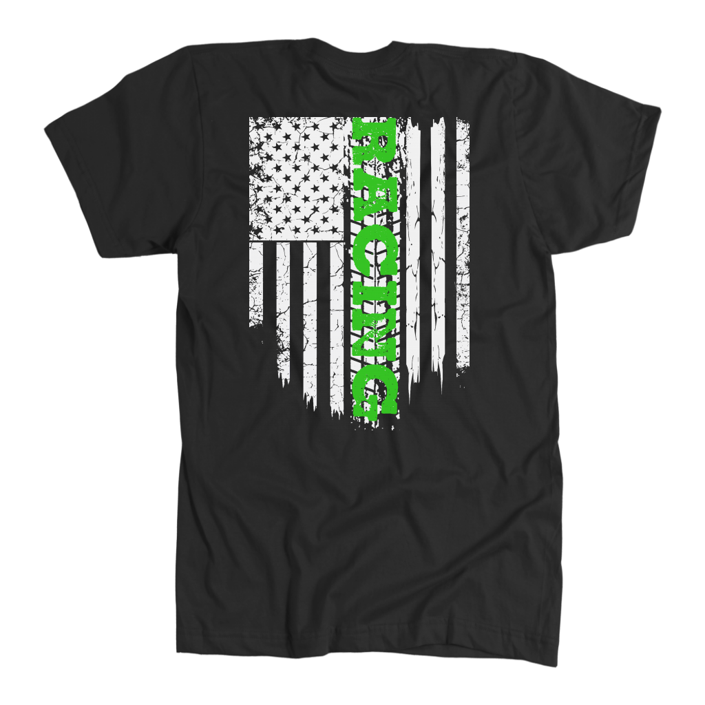 Racing US Flag Green Version T-Shirts!