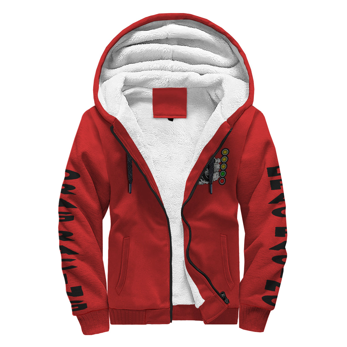 Drag Racing Sherpa Jacket Red