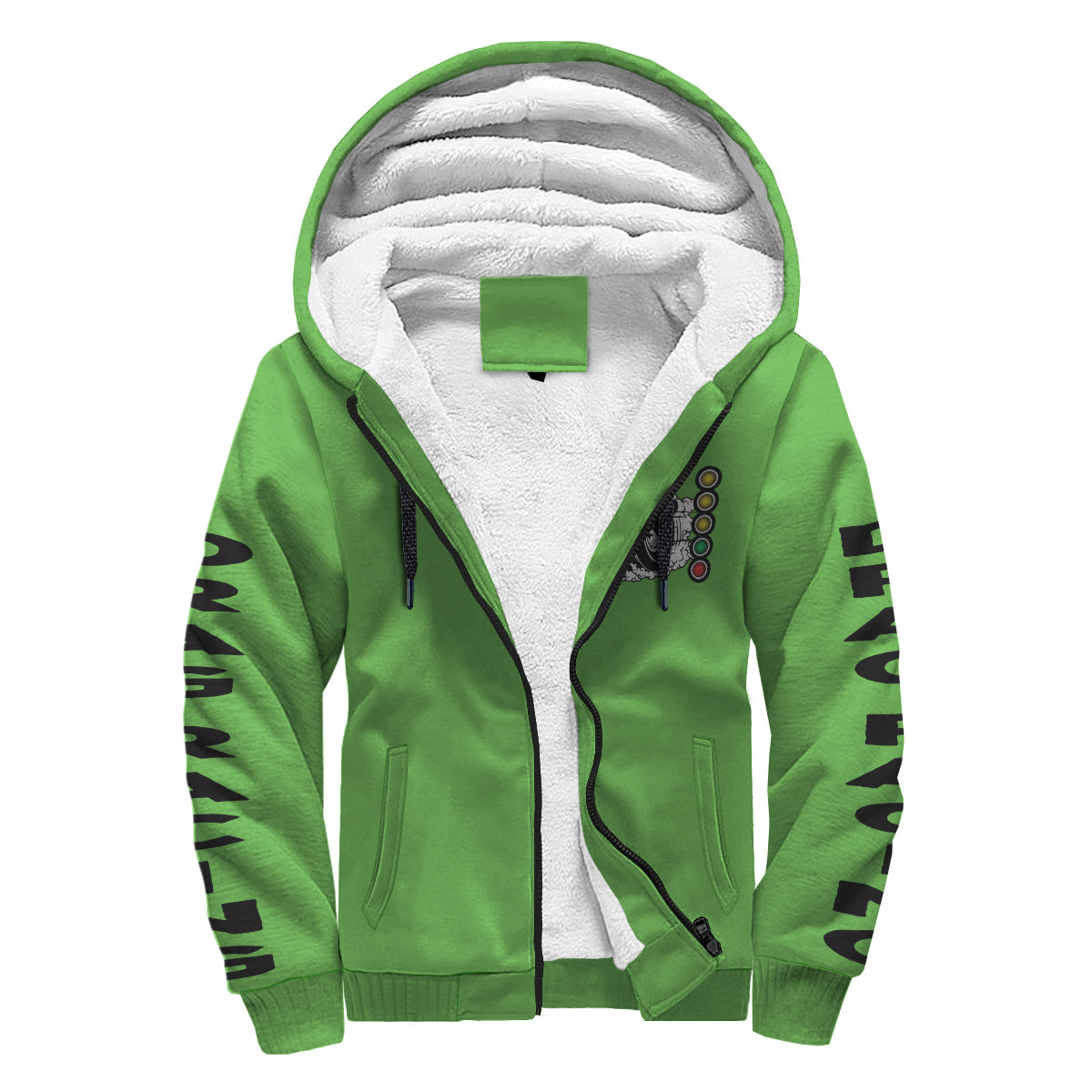 Drag Racing Sherpa Jacket Green
