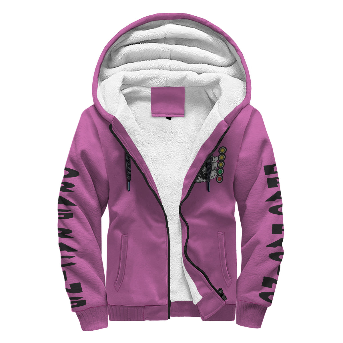 Drag Racing Sherpa Jacket Pink