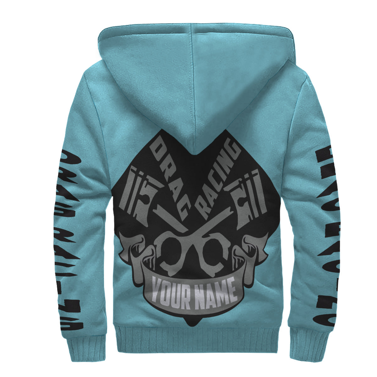 Custom Drag Racing AOP Sherpa Hoodie