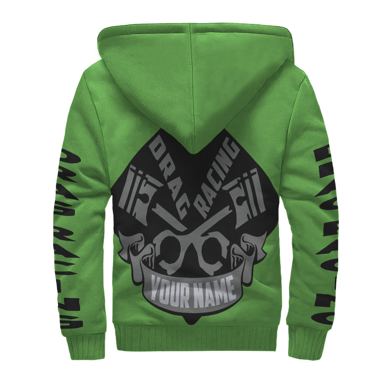 Custom Drag Racing AOP Sherpa Hoodie