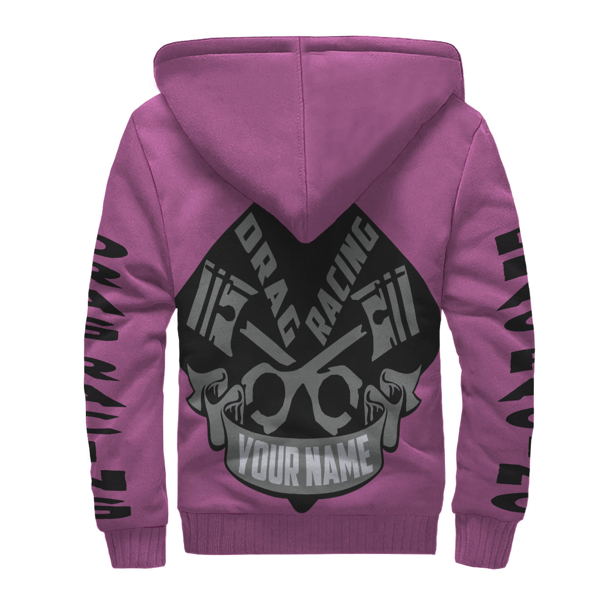 Custom Drag Racing AOP Sherpa Hoodie
