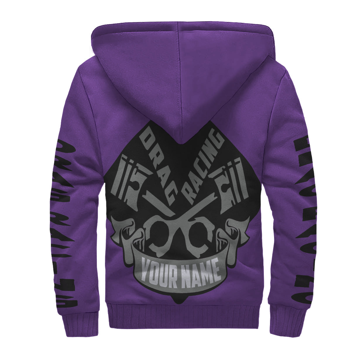 Custom Drag Racing AOP Sherpa Hoodie