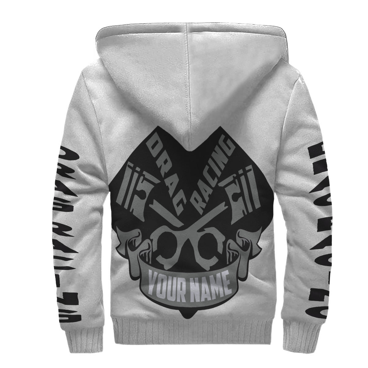 Custom Drag Racing AOP Sherpa Hoodie