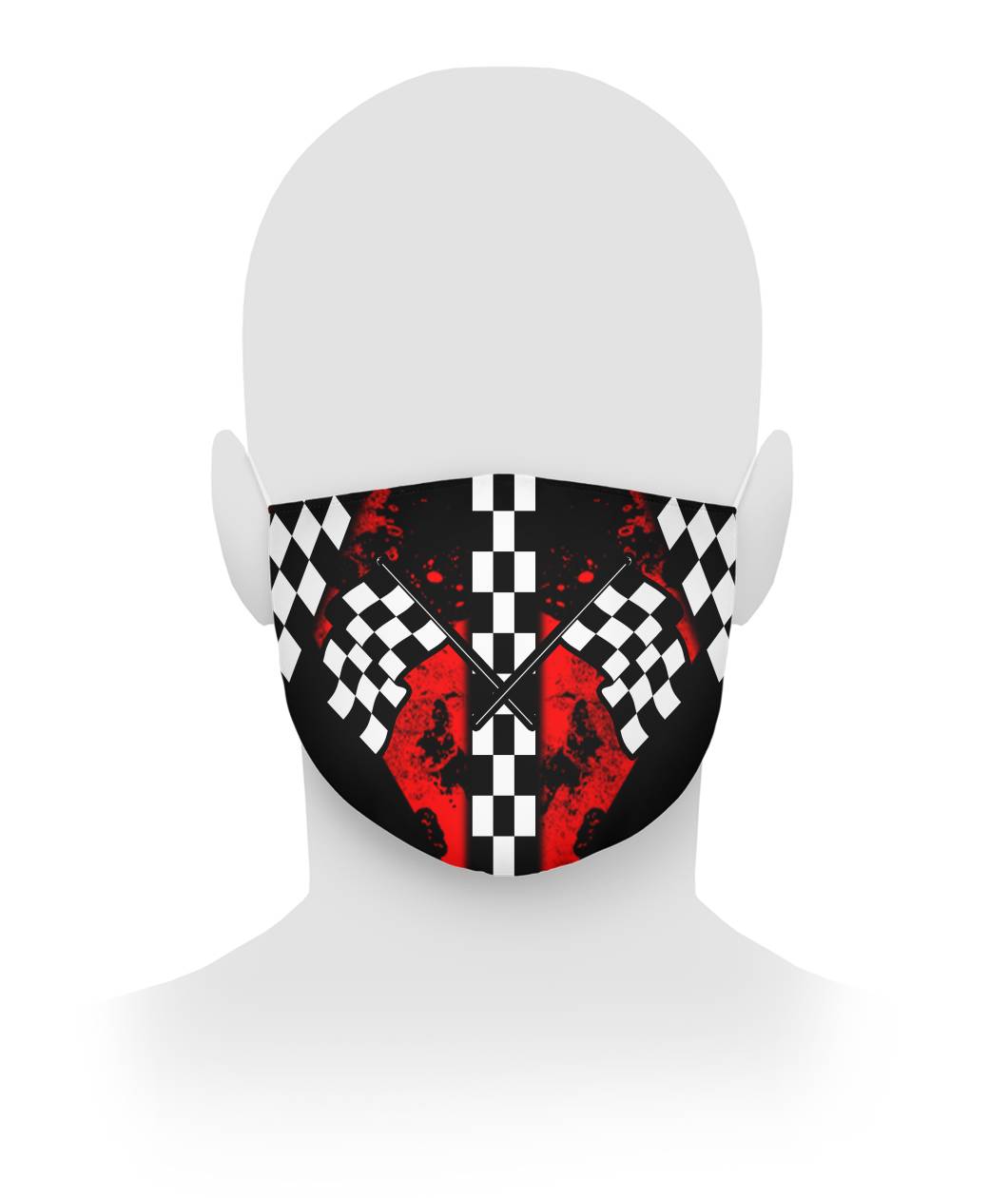 Racing Flag Face Mask Cloth Face Mask
