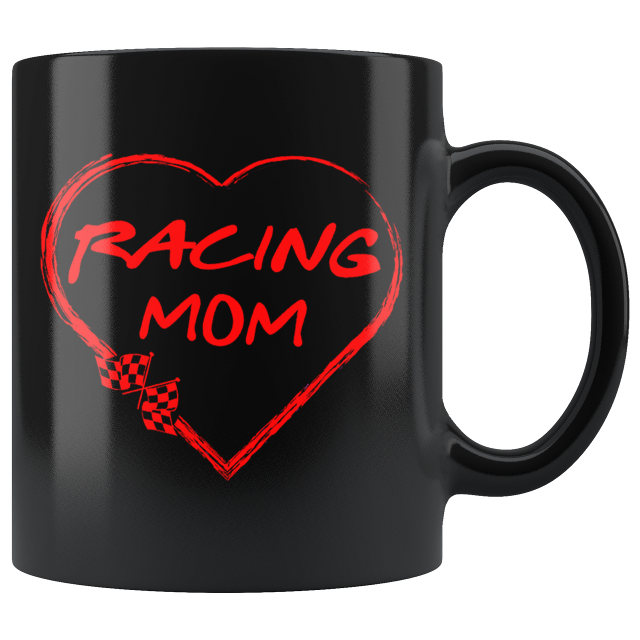 Racing Mom Heart Mug!