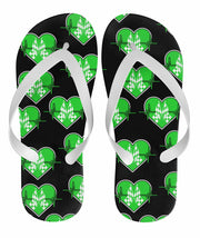 Racing Heartbeat Flip Flops