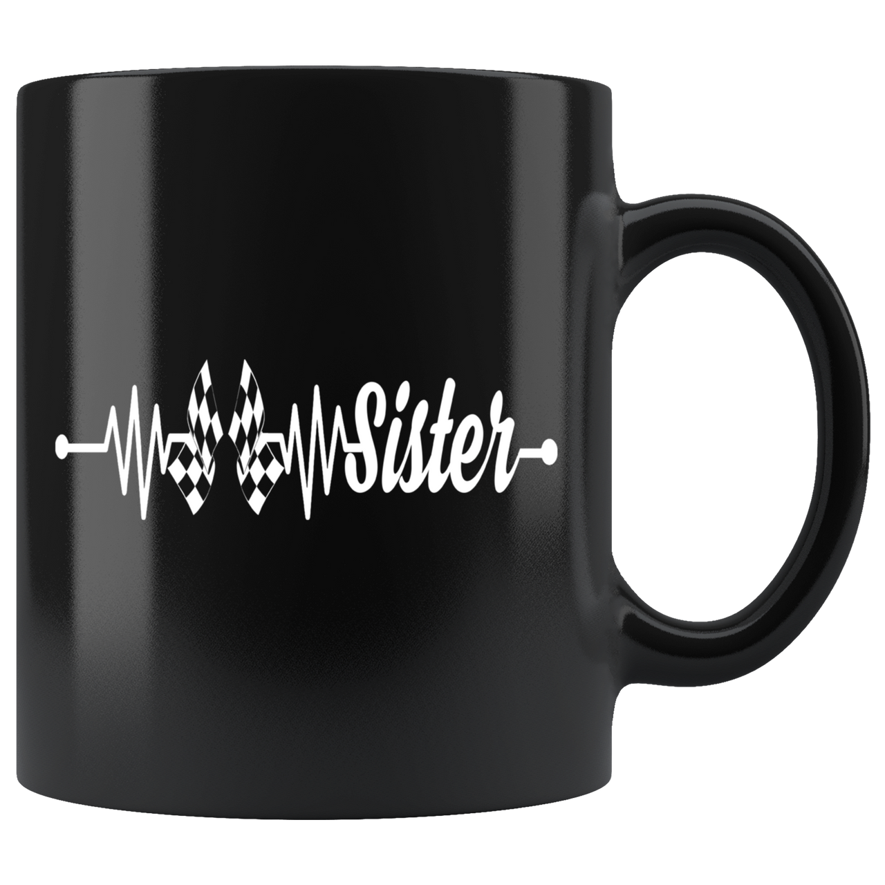 Racing Sister Heartbeat Mug!