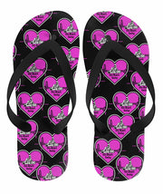 Go-Kart Racing Heartbeat Flip Flops