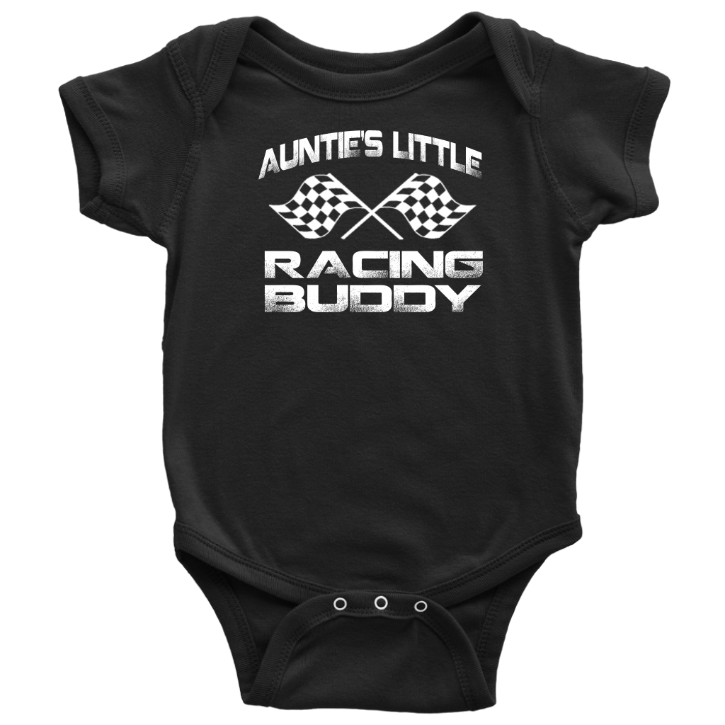Auntie's Little Racing Buddy Onesies And T-Shirts!