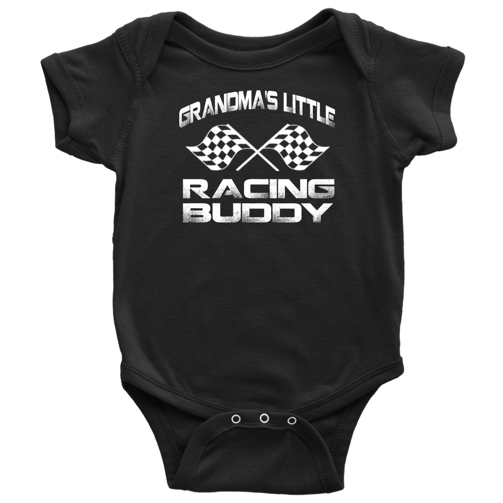 Grandma's Little Racing Buddy Onesies And T-Shirts!