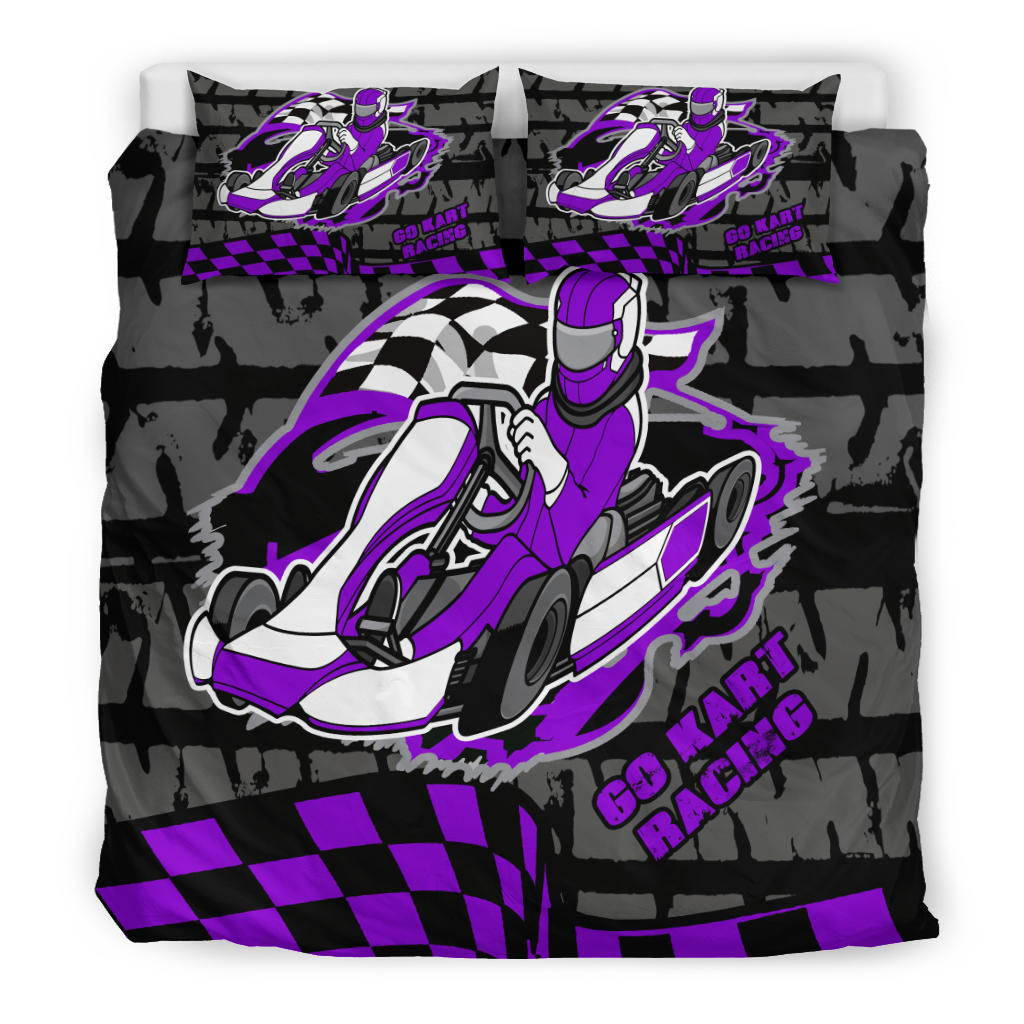 Go-kart racing bedding set