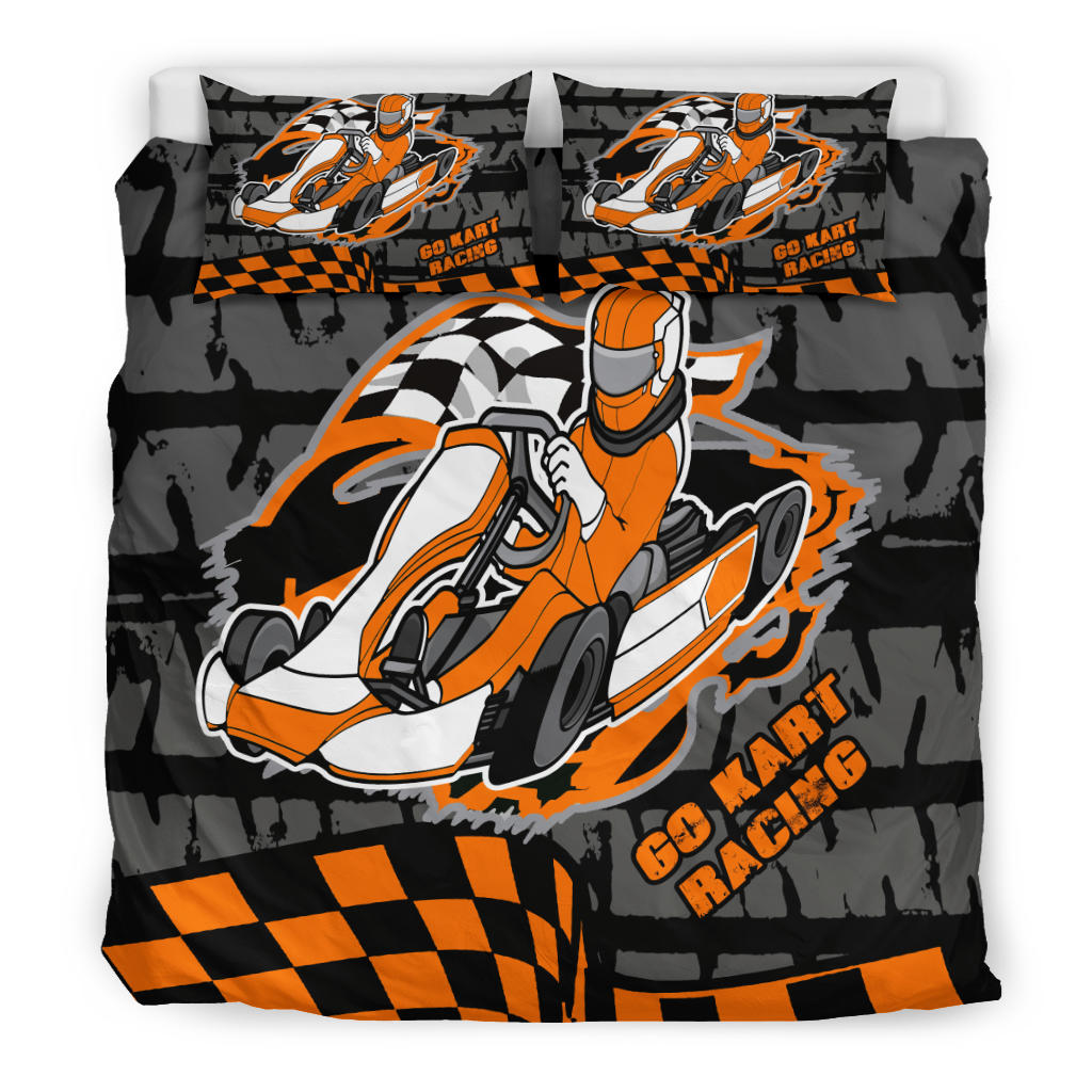 Go-kart racing bedding set