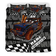 Custom demolition derby bedding set