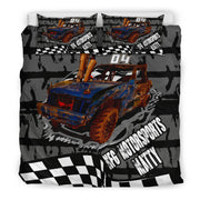 Custom demolition derby bedding set