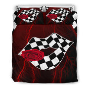 Racing Thunder Lips Kiss Bedding Set