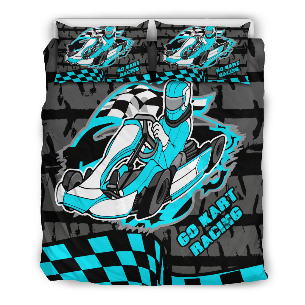 Go-kart racing bedding set