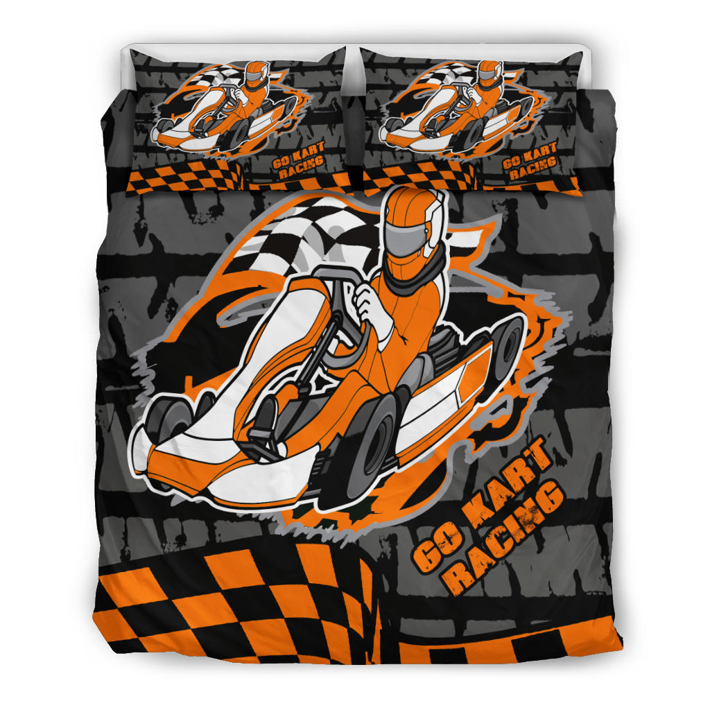 Go-kart racing bedding set