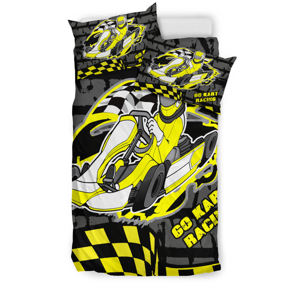 Go-kart racing bedding set