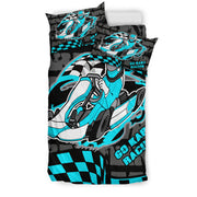 Go-kart racing bedding set