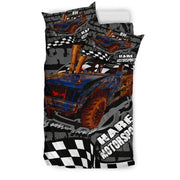 Custom demolition derby bedding set