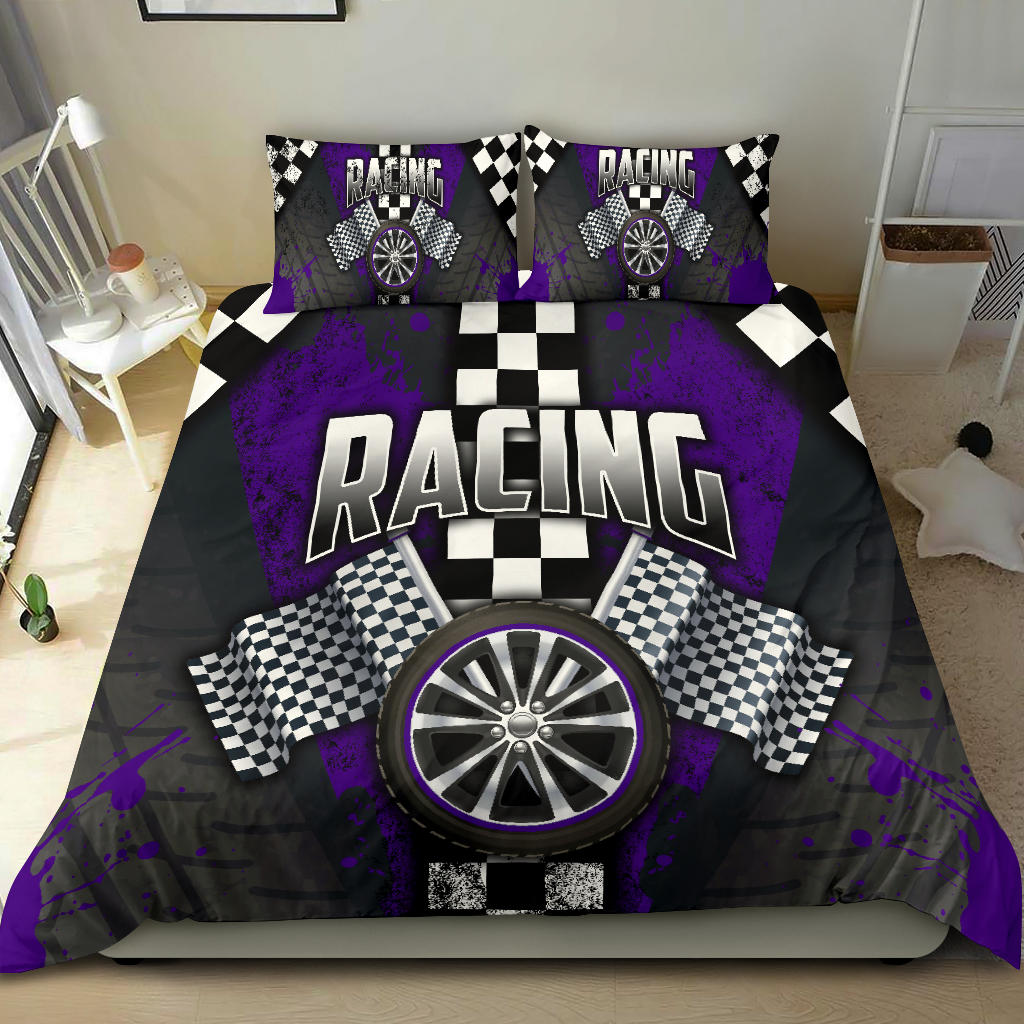 Racing Purple Bedding Set