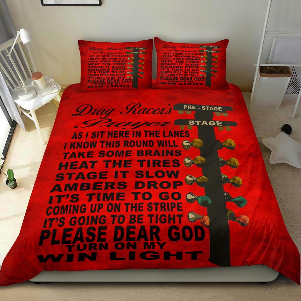 Drag Racer's Prayer Bedding Set