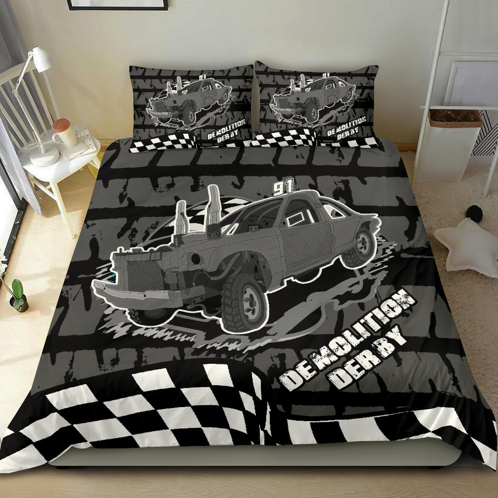 Custom demolition derby bedding set N91 V1