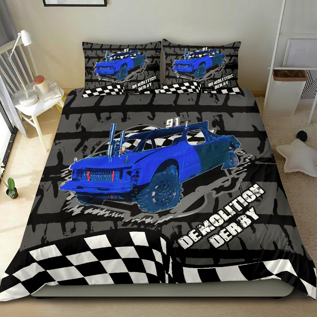 Custom demolition derby bedding set N91 V2