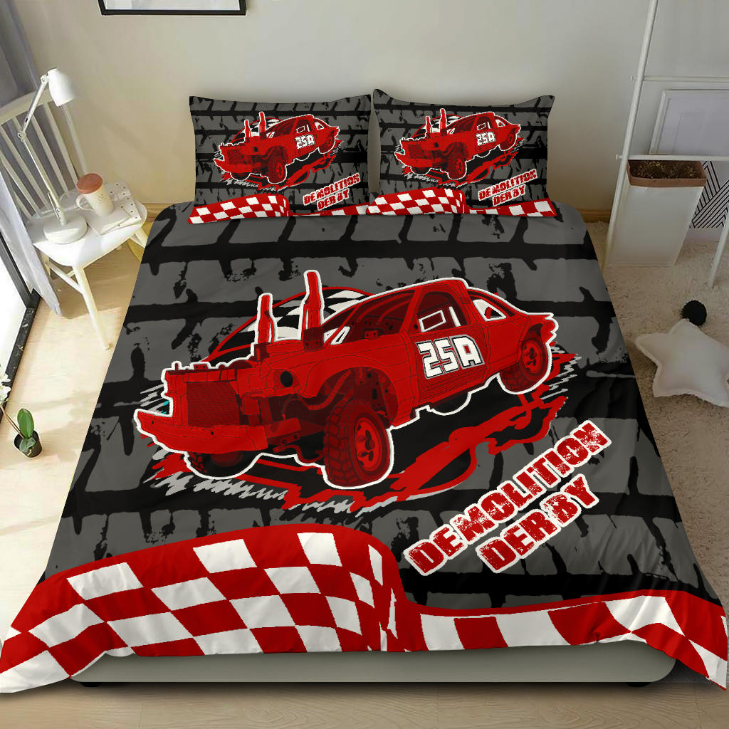 Custom demolition derby bedding