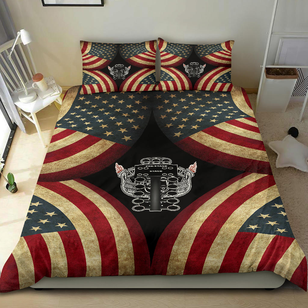 USA Drag Racing Bedding Set