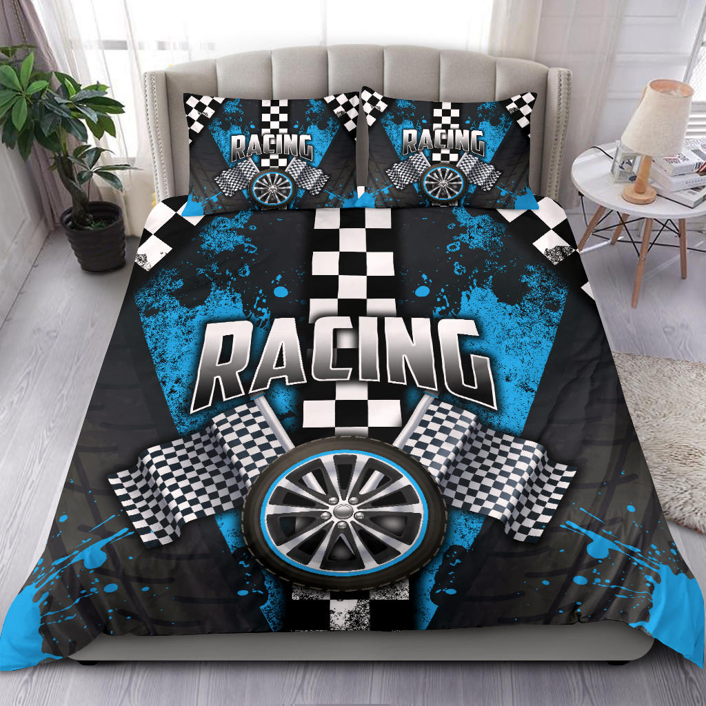 Racing Carolina Blue Bedding Set
