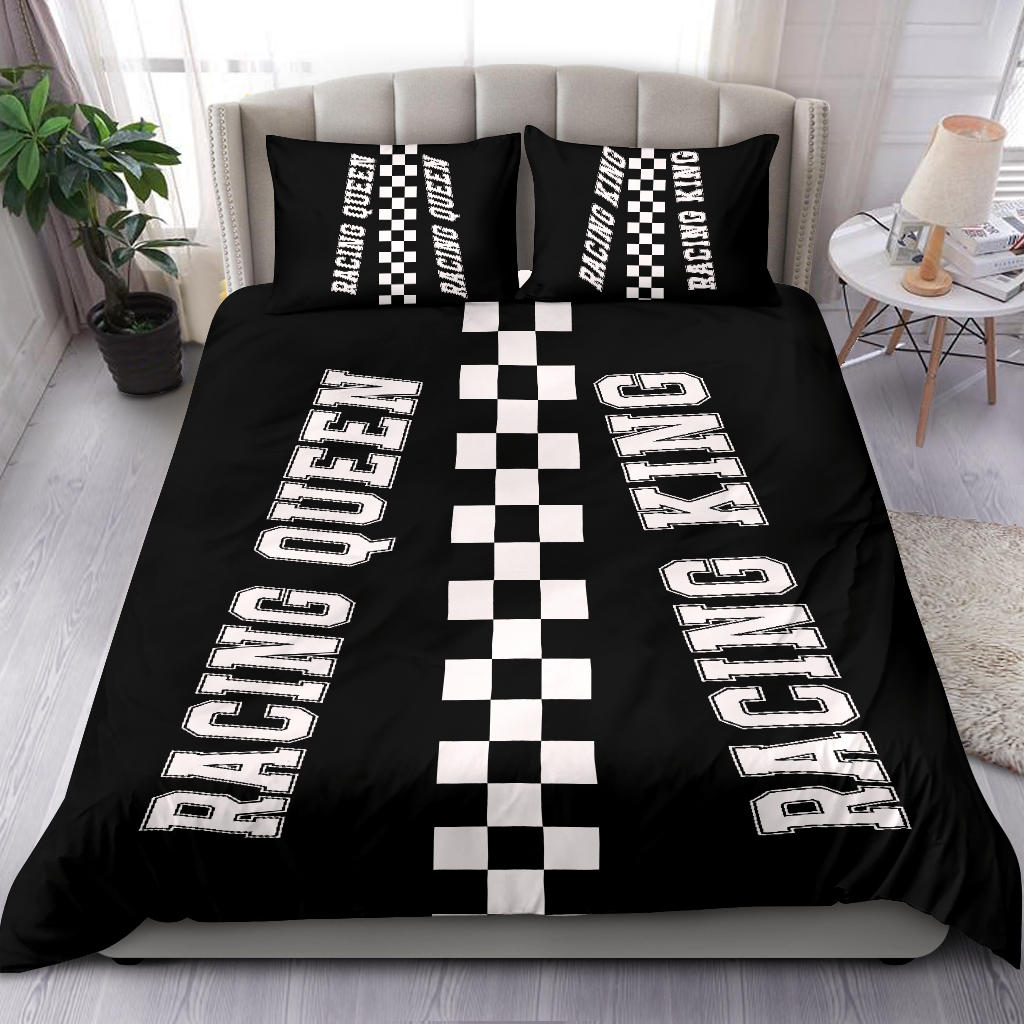 Racing Queen and King Bedding Set