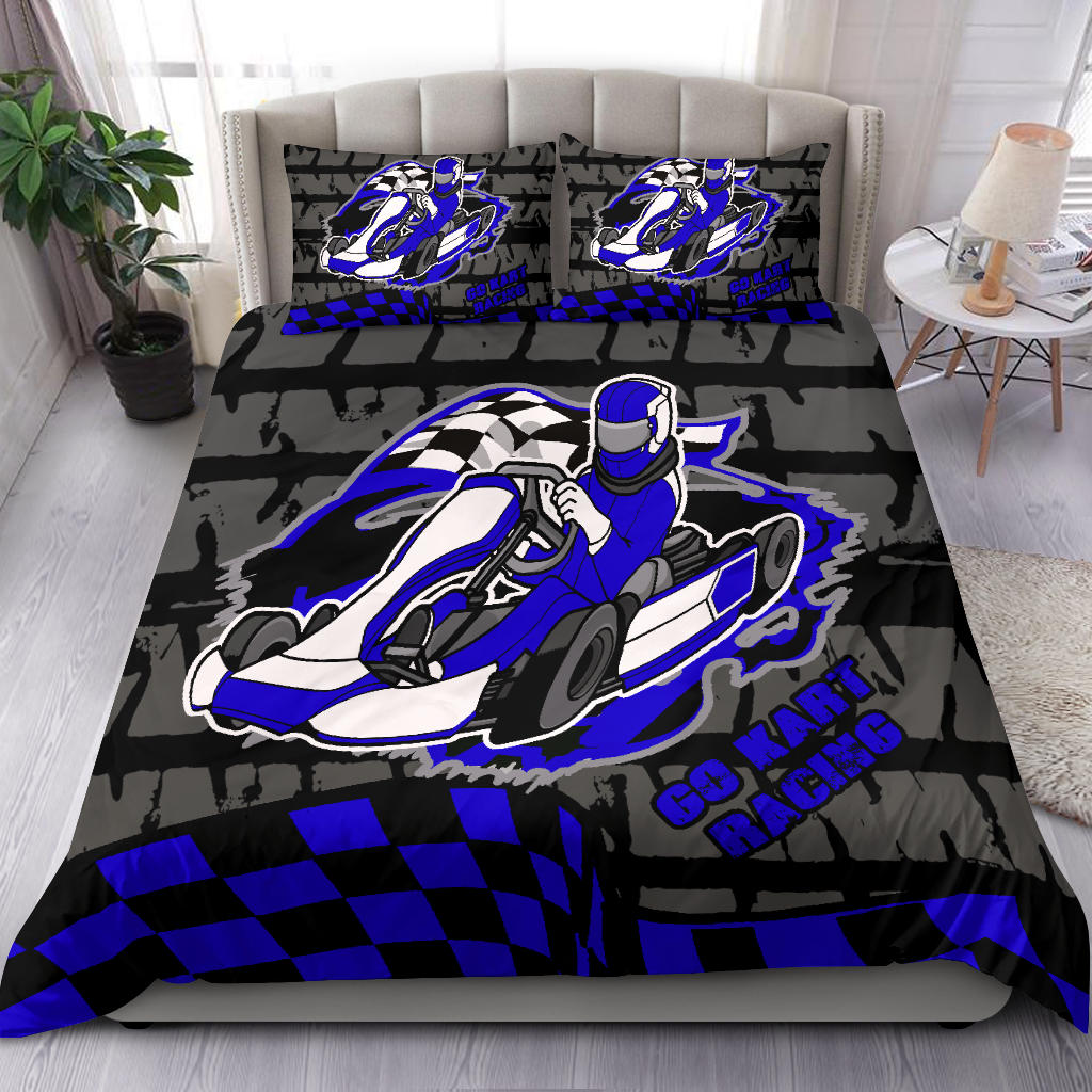 Go-kart racing bedding set