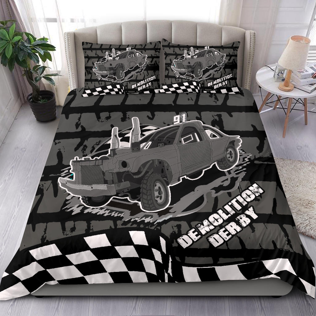 Custom demolition derby bedding set N91 V1