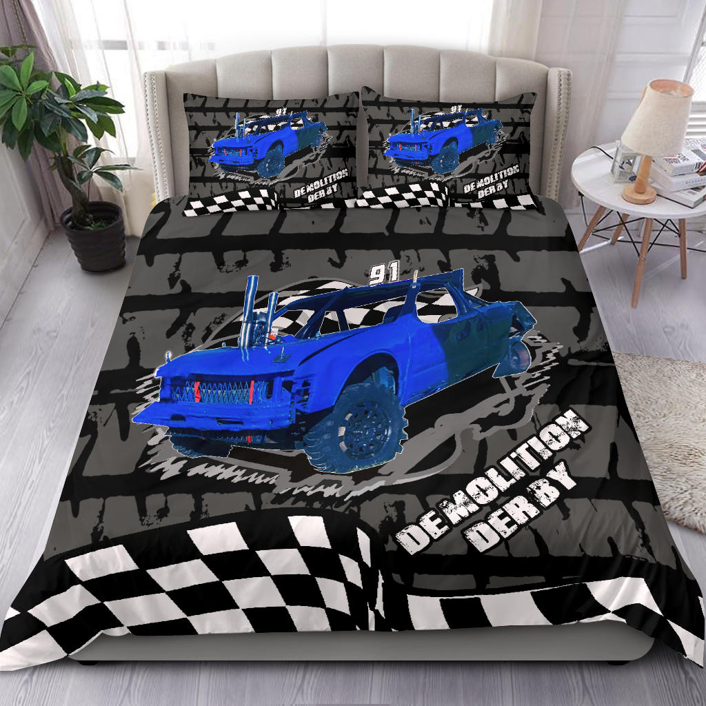 Custom demolition derby bedding set N91 V2