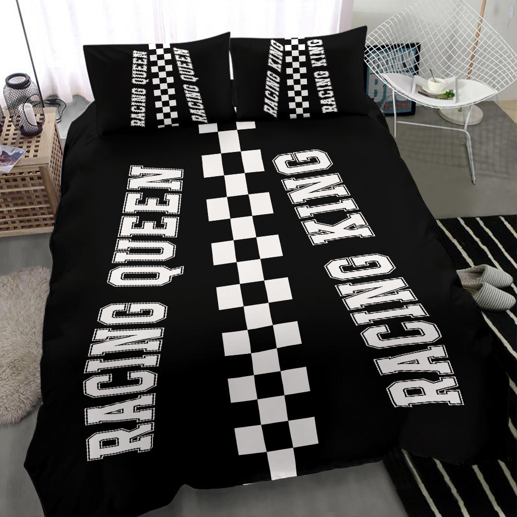 Racing Queen and King Bedding Set