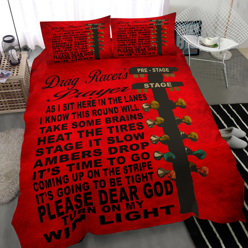 Drag Racer's Prayer Bedding Set