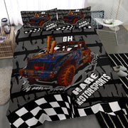 Custom demolition derby bedding set