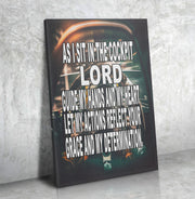 Drag Racer's Prayer Canvas Portrait
