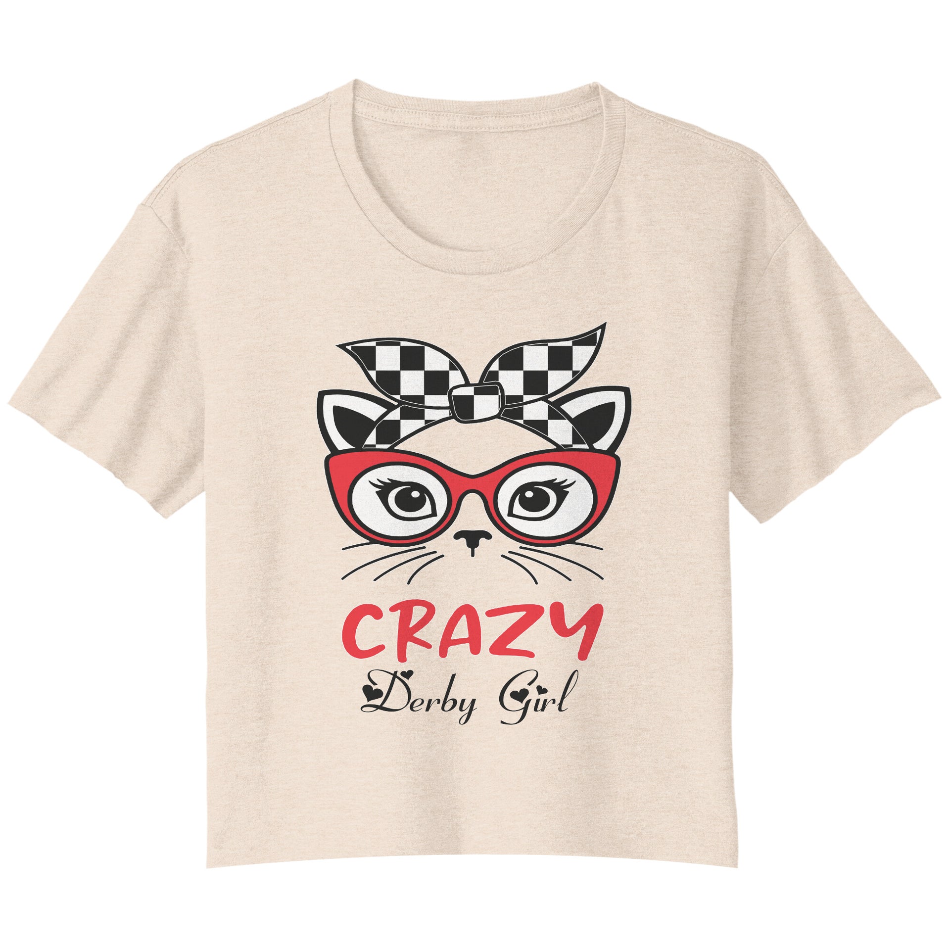 Crazy Derby girl Crop t-shirts