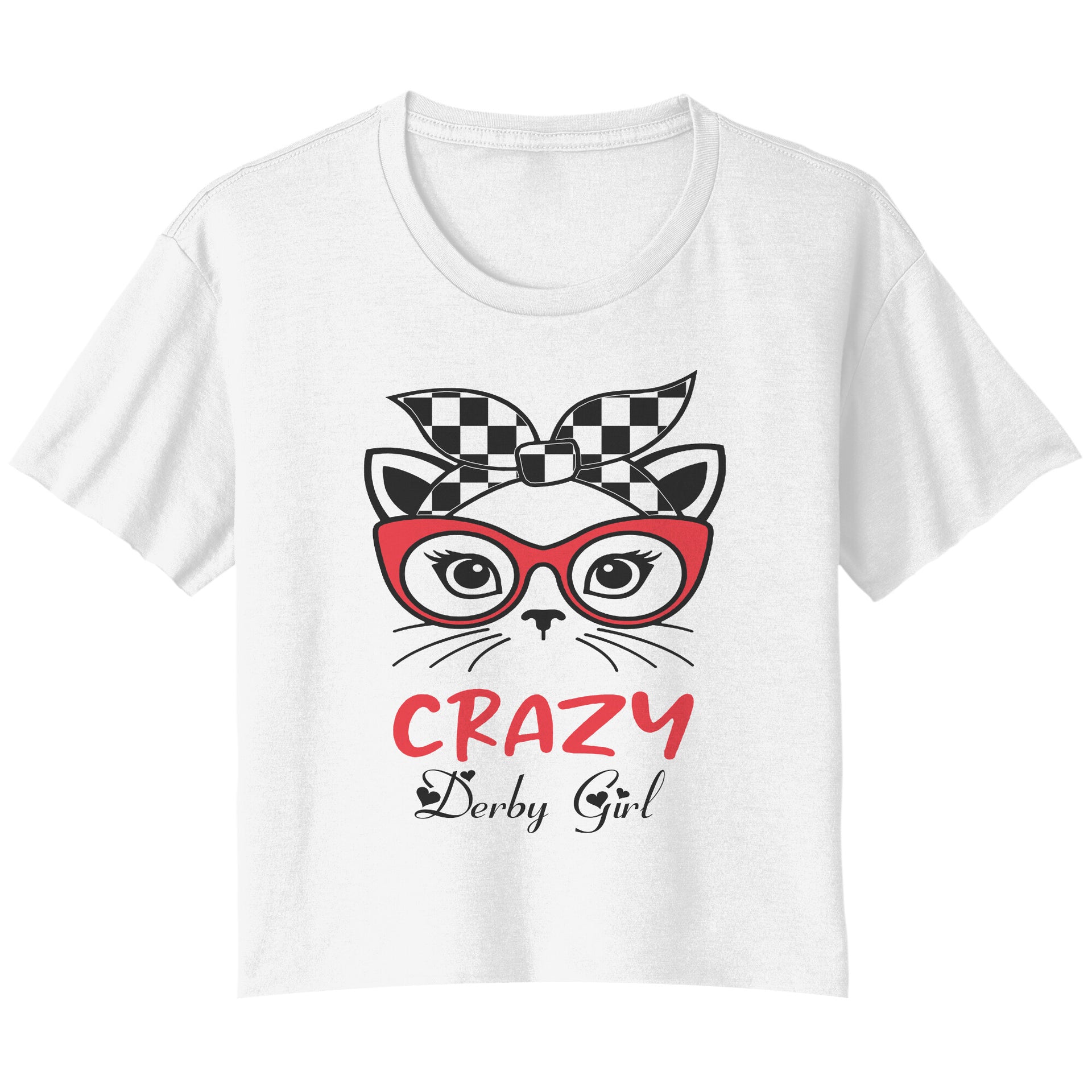 Crazy Derby girl Crop t-shirts