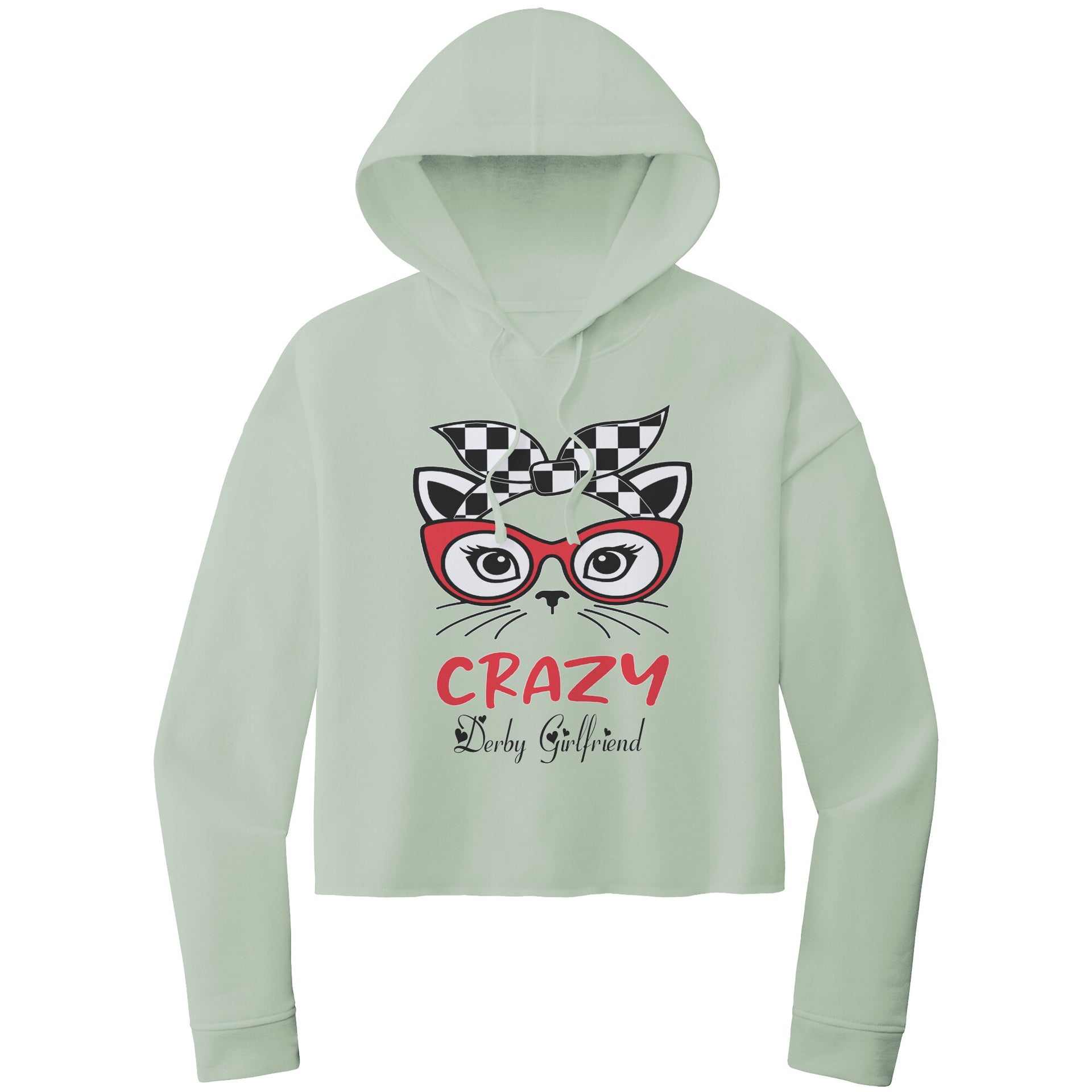 Crazy Derby girlfriend Crop Top hoodie