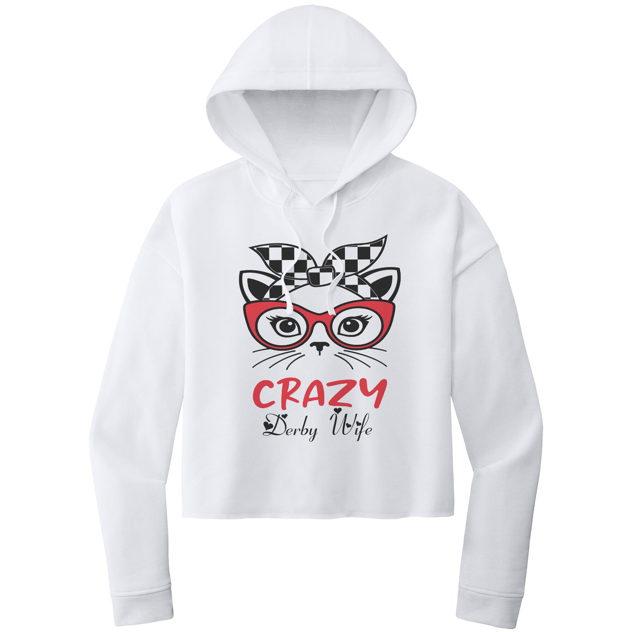 Crazy Derby wife Crop Top hoodie