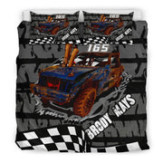 Custom demolition derby bedding set