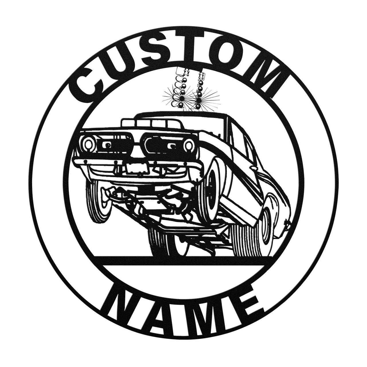 Custom Drag Racing Metal Sign