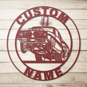 Custom Drag Racing Metal Sign