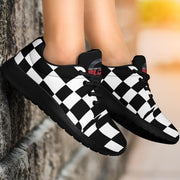 Custom Racing Sneakers featuring a lightweight, breathable mesh upper and a high-traction EVA outsole designed for motorsports enthusiasts.