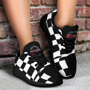 Custom Racing Sneakers featuring a lightweight, breathable mesh upper and a high-traction EVA outsole designed for motorsports enthusiasts.